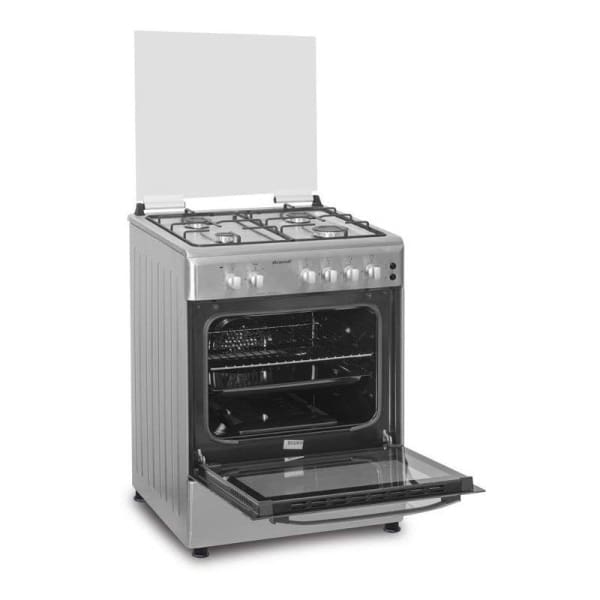 Cuisinière BRANDT 60 CM 4 Feux inox (BGE6241X) Cuisinière BRANDT 60 CM 4 Feux inox (BGE6241X)